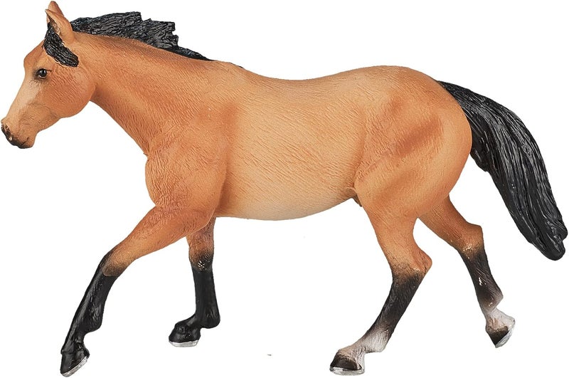 Mojo Fun 387121 Buckskin Quarter Horse - Realistic Farm/Ranch/Equestrian Model Horse Toy Replica - Image 1